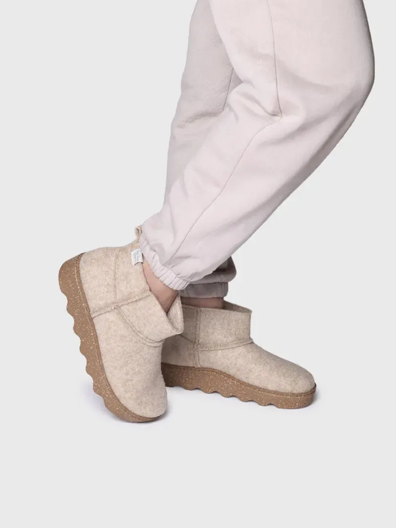 Toni Pons Slippers | JIANA-FR - Slipper abotinada para mujer en fieltro reciclado | JIANA-FR