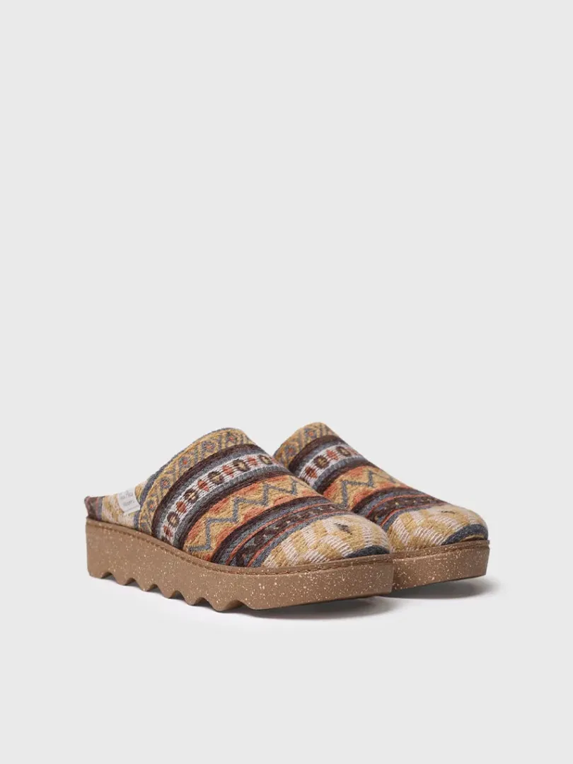 Toni Pons Slippers | JOYCE-YA - Zapatilla de casa de mujer con motivos étnicos | JOYCE-YA