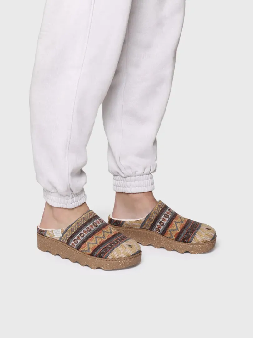 Toni Pons Slippers | JOYCE-YA - Zapatilla de casa de mujer con motivos étnicos | JOYCE-YA