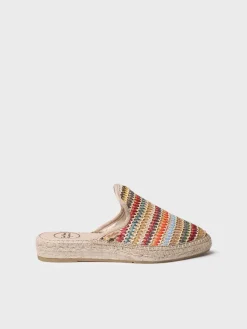 Toni Pons Planas | Cerradas | JUNE-MA - Alpargata tipo babucha de mujer en rafia multicolor | JUNE-MA