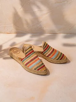 Toni Pons Planas | Cerradas | JUNE-MA - Alpargata tipo babucha de mujer en rafia multicolor | JUNE-MA