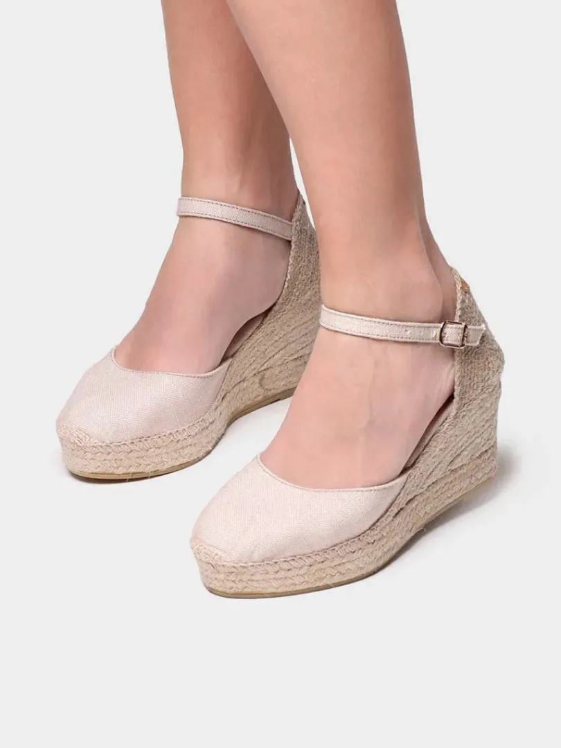 Toni Pons Cuñas Altas | Plataformas | LAIA-NT - Alpargata con cuña de mujer en lino | LAIA-NT