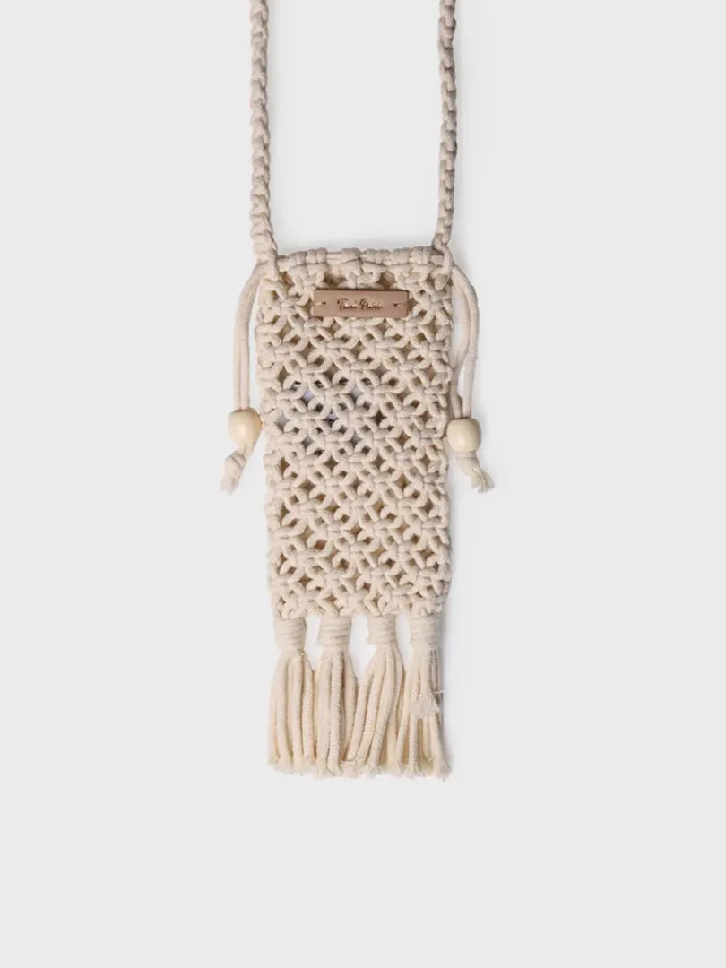 Toni Pons Bolsos | MAGALI - Bolso para móvil en crochet con flecos y cierres laterales | MAGALI
