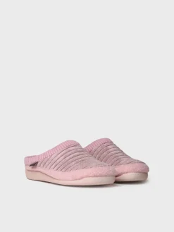 Toni Pons Slippers | MALU-OD - Zapatilla tipo zueco para mujer en fieltro y pelo sintético en Crudo | MALU-OD