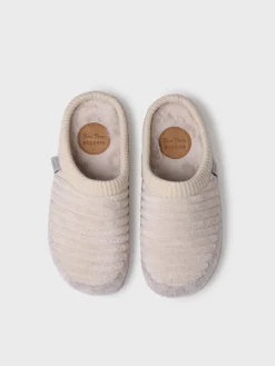 Toni Pons Slippers | MALU-OD - Zapatilla tipo zueco para mujer en fieltro y pelo sintético en Crudo | MALU-OD