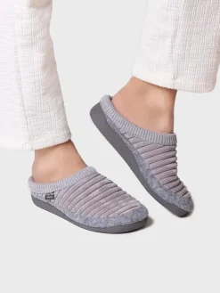 Toni Pons Slippers | MALU-OD - Zapatilla tipo zueco para mujer en fieltro y pelo sintético en Crudo | MALU-OD
