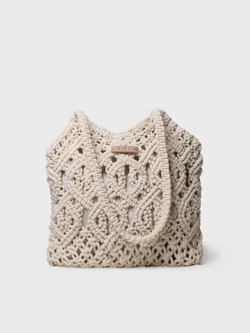 Toni Pons Bolsos | MARISSA - Bolso en macramé con bolsillo | MARISSA