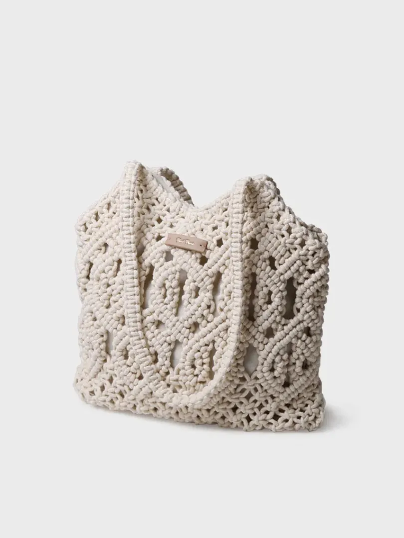 Toni Pons Bolsos | MARISSA - Bolso en macramé con bolsillo | MARISSA