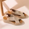 Toni Pons Cuñas Medias | Abiertas | MASAI - Alpargata de mujer con cuña y tiras elásticas multicolor | MASAI