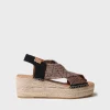 Toni Pons Cuñas Medias | Abiertas | MASAI - Alpargata de mujer con cuña y tiras elásticas multicolor | MASAI