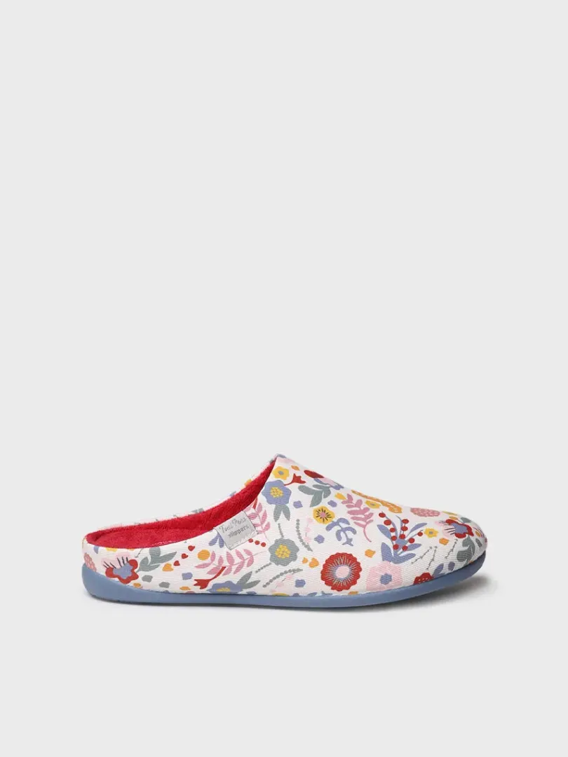 Toni Pons Slippers | MIMI-TJ - Zapatilla de casa tipo zueco de mujer en algodón estampado | MIMI-TJ