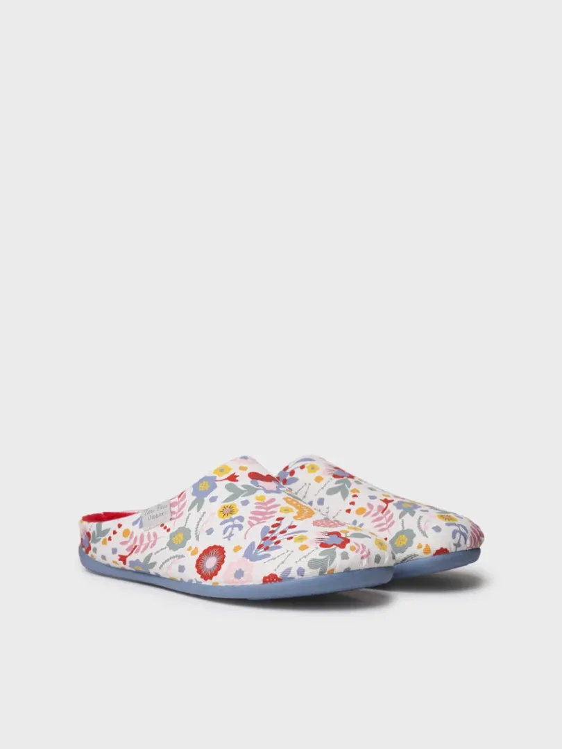 Toni Pons Slippers | MIMI-TJ - Zapatilla de casa tipo zueco de mujer en algodón estampado | MIMI-TJ