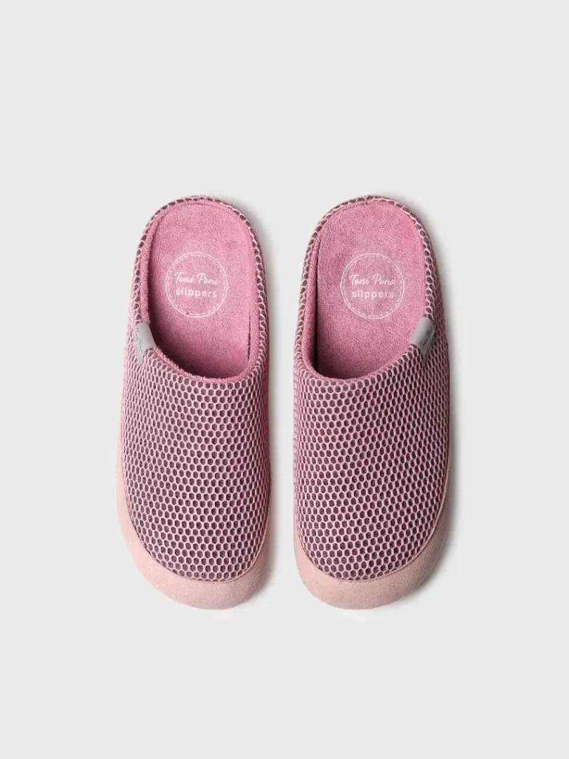 Toni Pons Slippers | MINA-GC - Zapatilla de casa tipo zueco de mujer en rejilla | MINA-GC