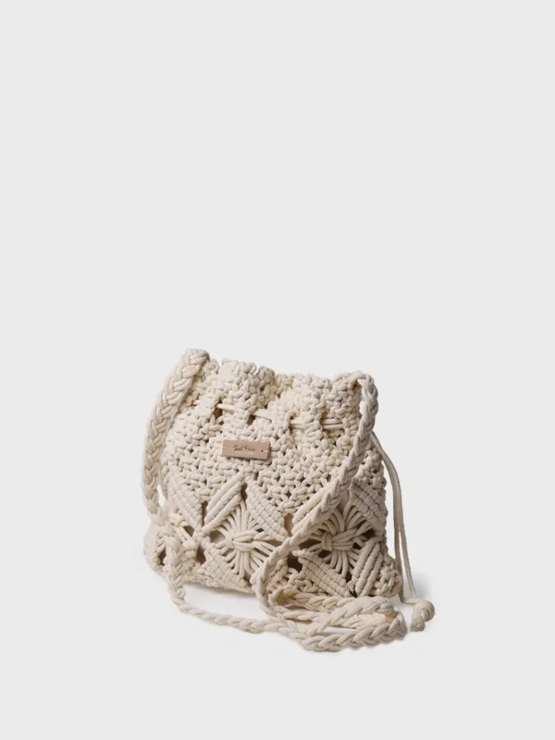 Toni Pons Bolsos | MIREIA - Bolso tipo bombonera en macramé | MIREIA