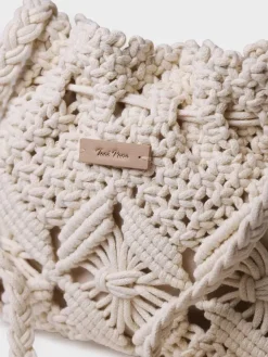 Toni Pons Bolsos | MIREIA - Bolso tipo bombonera en macramé | MIREIA