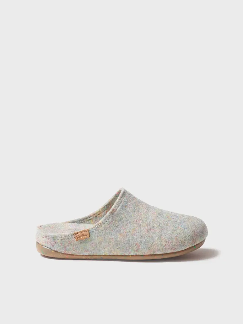 Toni Pons Slippers | MONA-FR - Zapatilla tipo zueco para mujer en fieltro reciclado | MONA-FR
