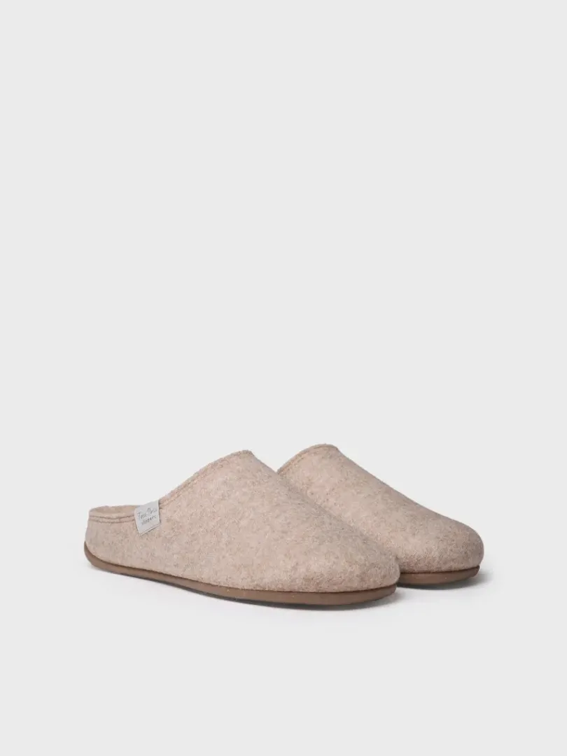 Toni Pons Slippers | MONA-FR - Zapatilla tipo zueco para mujer en fieltro reciclado | MONA-FR