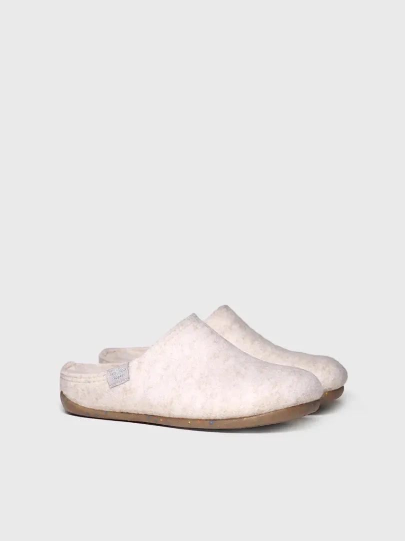 Toni Pons Slippers | MONA-FR - Zapatilla tipo zueco para mujer en fieltro reciclado | MONA-FR