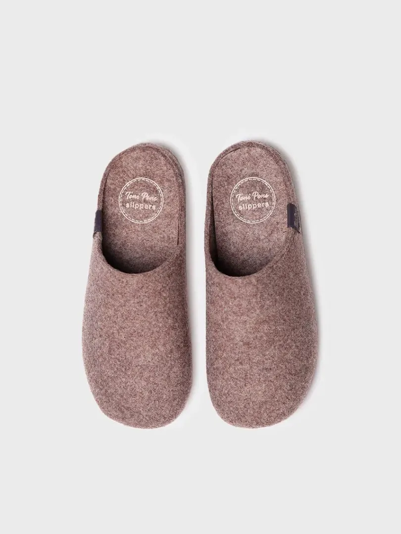 Toni Pons Slippers | MONA-FR - Zapatilla tipo zueco para mujer en fieltro reciclado | MONA-FR