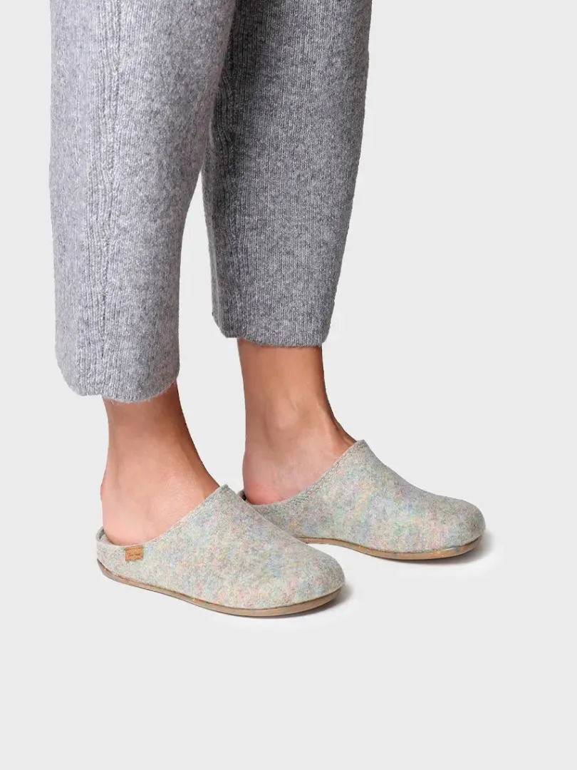 Toni Pons Slippers | MONA-FR - Zapatilla tipo zueco para mujer en fieltro reciclado | MONA-FR