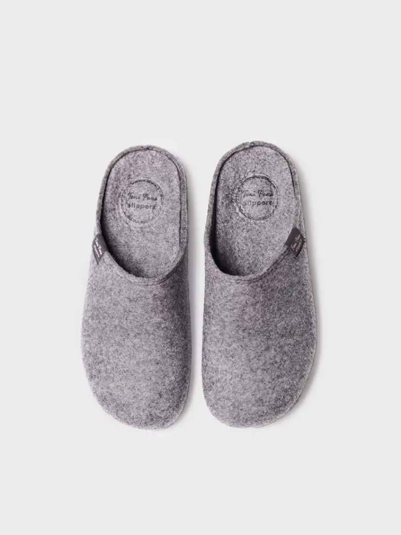 Toni Pons Slippers | MONA-FR - Zapatilla tipo zueco para mujer en fieltro reciclado | MONA-FR