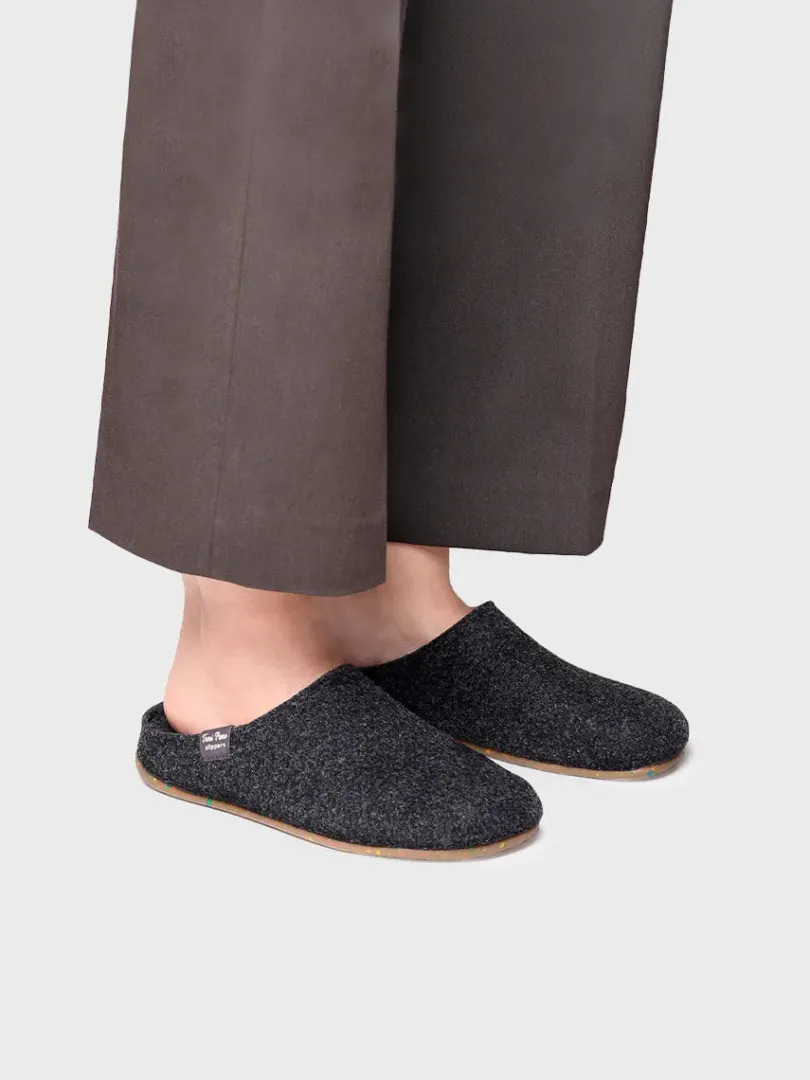 Toni Pons Slippers | MONA-FR - Zapatilla tipo zueco para mujer en fieltro reciclado | MONA-FR