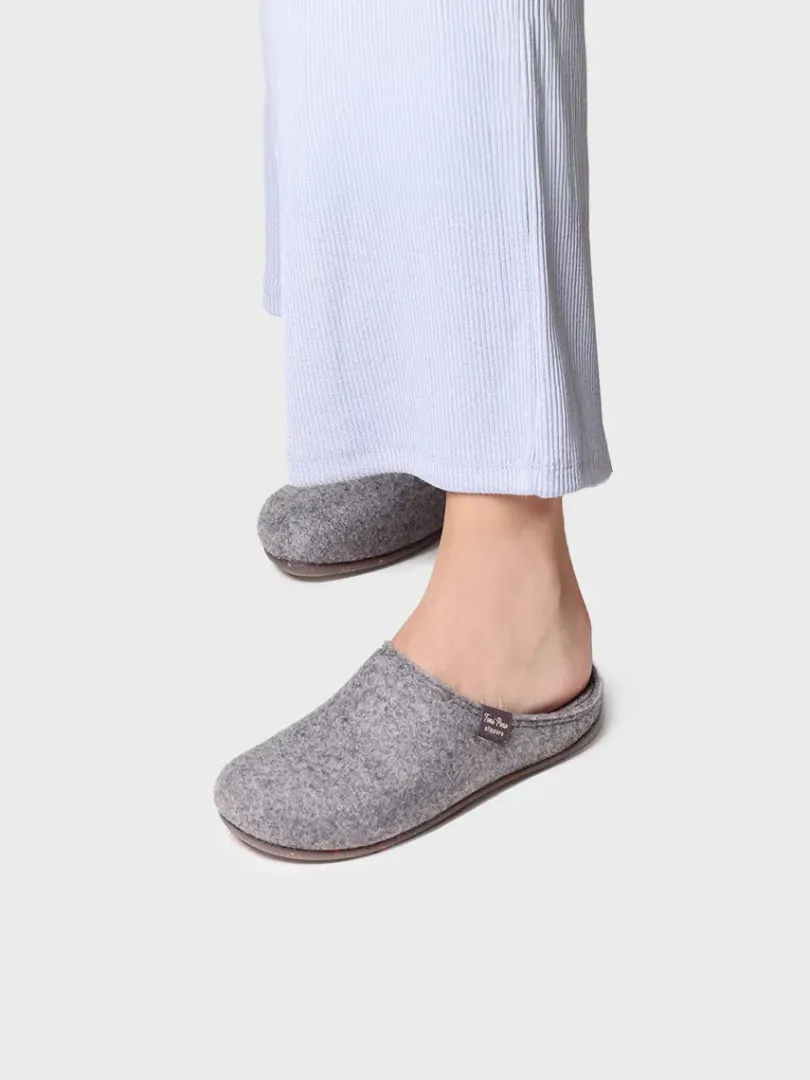 Toni Pons Slippers | MONA-FR - Zapatilla tipo zueco para mujer en fieltro reciclado | MONA-FR