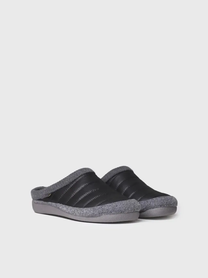 Toni Pons Slippers | NIX-TK - Zapatilla de casa tipo zueco en tejido acolchado y fieltro | NIX-TK