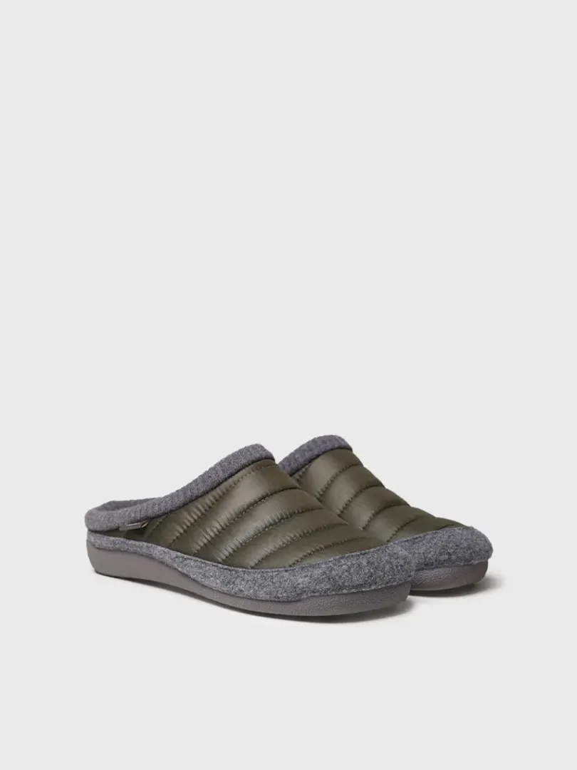 Toni Pons Slippers | NIX-TK - Zapatilla de casa tipo zueco en tejido acolchado y fieltro | NIX-TK