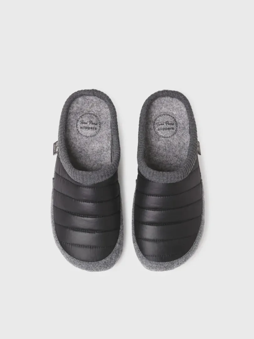 Toni Pons Slippers | NIX-TK - Zapatilla de casa tipo zueco en tejido acolchado y fieltro | NIX-TK