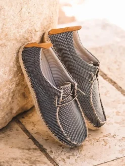 Toni Pons Alpargatas | OSCAR - Alpargata de hombre en rejilla con cordones | OSCAR