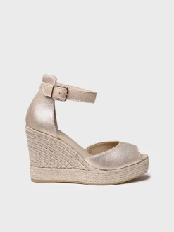 Toni Pons Cuñas Altas | Abiertas | OTILE - Alpargata alta de mujer en piel con cuña | OTILE