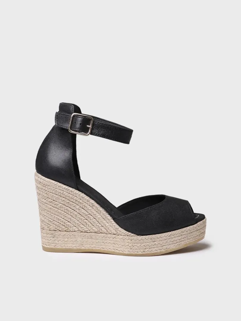 Toni Pons Cuñas Altas | Abiertas | OTILE - Alpargata alta de mujer en piel con cuña | OTILE