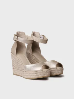 Toni Pons Cuñas Altas | Abiertas | OTILE - Alpargata alta de mujer en piel con cuña | OTILE
