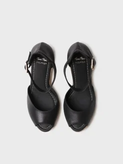 Toni Pons Cuñas Altas | Abiertas | OTILE - Alpargata alta de mujer en piel con cuña | OTILE