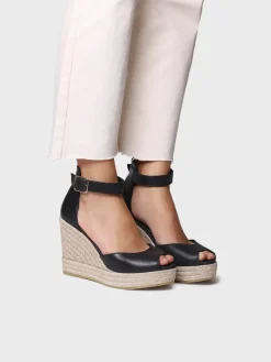Toni Pons Cuñas Altas | Abiertas | OTILE - Alpargata alta de mujer en piel con cuña | OTILE
