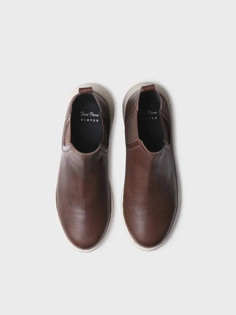 Toni Pons Botines Y Zapatos | PADUA - Botín de piel para mujer con elásticos laterales | PADUA