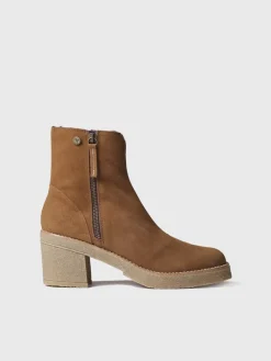 Toni Pons Botines Y Zapatos | PERU-SY - Botín de tacón ancho para mujer en serraje | PERU-SY