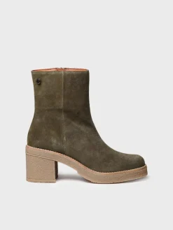 Toni Pons Botines Y Zapatos | PIANI-SY - Botín de tacón ancho para mujer en serraje | PIANI-SY