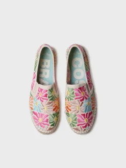Toni Pons Planas | Cerradas | POLA - Alpargata cerrada de algodón bordada multicolor | POLA