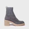 Toni Pons Botines Y Zapatos | PRAGA-SY - Botín de tacón ancho para mujer en serraje y tejido | PRAGA-SY