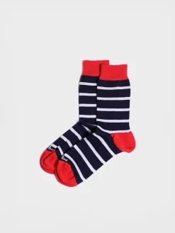 Toni Pons Calcetines Y Pinkies | QUEL-BR - Calcetines unisex en algodón a rayas | QUEL-BR
