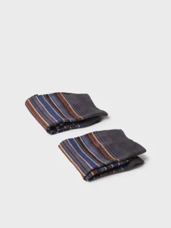 Toni Pons Calcetines Y Pinkies | QUEL-BR - Calcetines unisex en algodón a rayas | QUEL-BR