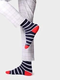 Toni Pons Calcetines Y Pinkies | QUEL-BR - Calcetines unisex en algodón a rayas | QUEL-BR