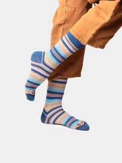 Toni Pons Calcetines Y Pinkies | QUEL-BR - Calcetines unisex en algodón a rayas | QUEL-BR