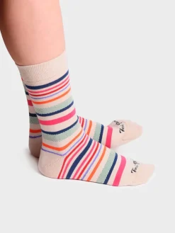 Toni Pons Calcetines Y Pinkies | QUEL-BR - Calcetines unisex en algodón a rayas | QUEL-BR