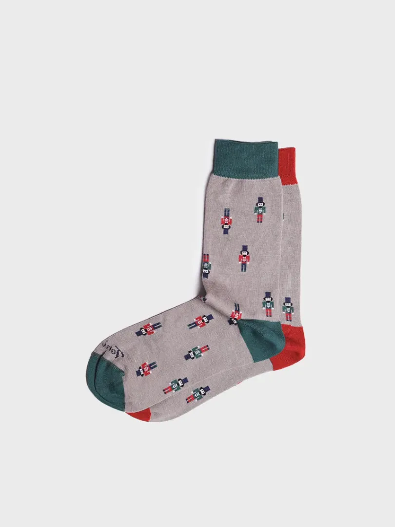 Toni Pons Calcetines Y Pinkies | QUEL-ND - Calcetines unisex en algodón con motivos navideños | QUEL-ND