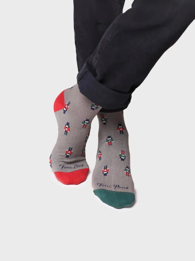 Toni Pons Calcetines Y Pinkies | QUEL-ND - Calcetines unisex en algodón con motivos navideños | QUEL-ND