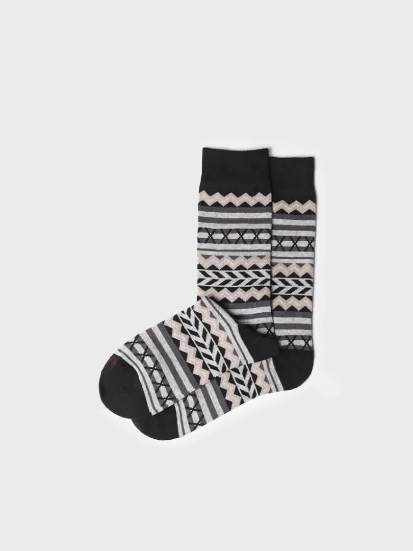 Toni Pons Calcetines Y Pinkies | QUEL-YA - Cacetines unisex de algodón con cenefa | QUEL-YA