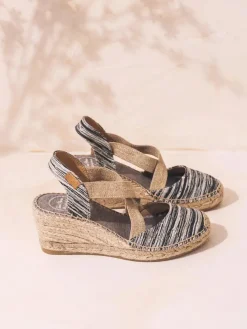 Toni Pons Cuñas Medias | Cerradas | SABA-RG - Alpargata de mujer con cuña y tiras elásticas cruzadas | SABA-RG